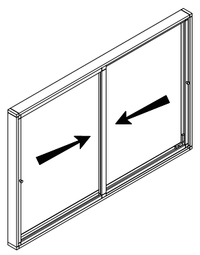 2 Sash Horizontal Flyscreen