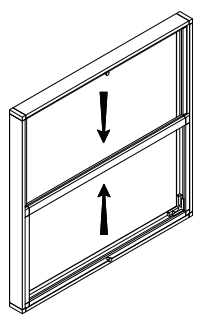 2 Sash Vertical Flyscreen