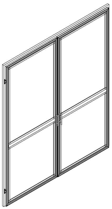 Double Side Hung Door Screen