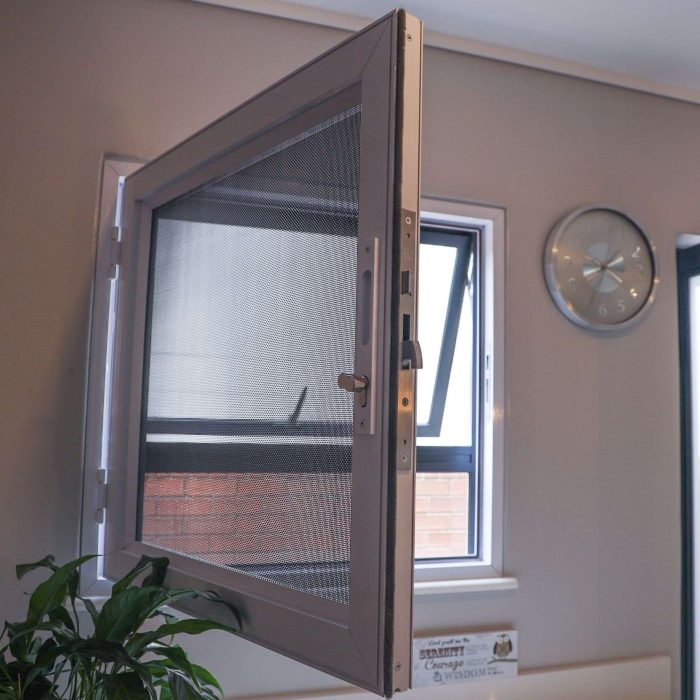 Hinged Security Screen Window