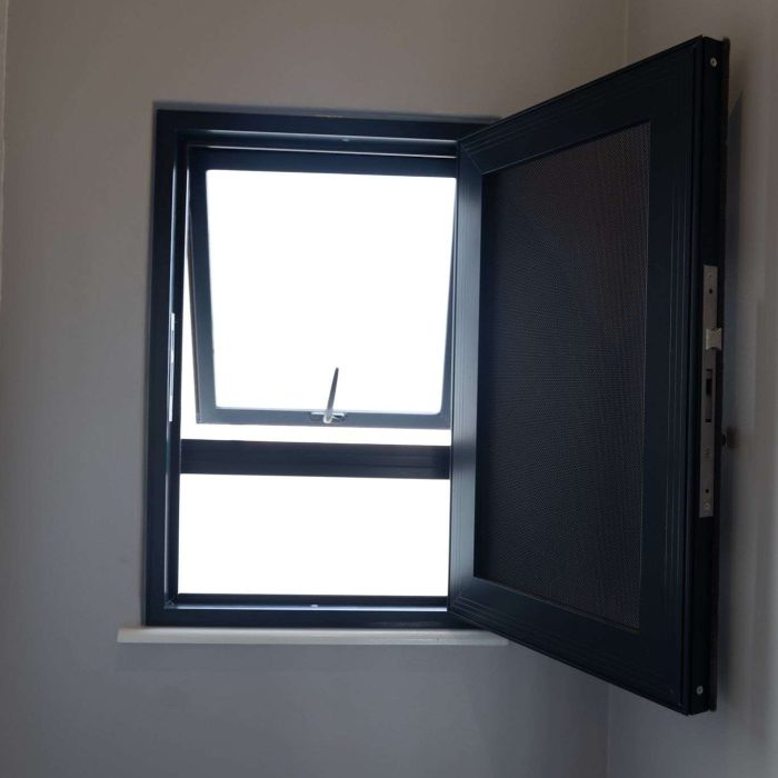 Hinged Security Screen Window